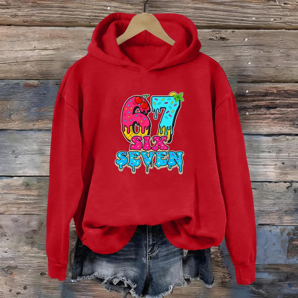 Women's Fashion Daily Versatile Casual Sweatshirts Long Sleeve Hooded Top Sweatshirts