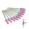 10pcs/set Stone Grinder Polisher Burs 2.35mm Shank For Contouring Shaping Porcelain Nail Rotary Stone Polisher Nail Accessory Mill Tools