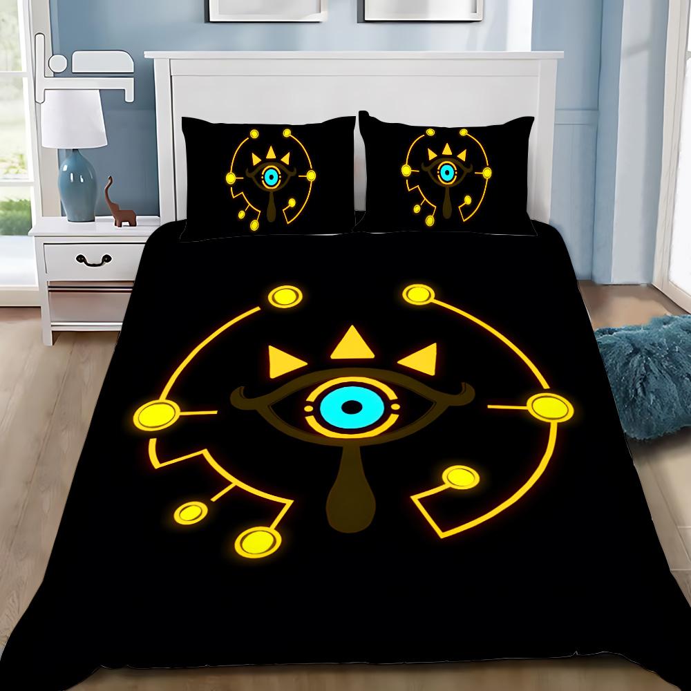 Games Z-Zeldas Of Legends Duvet Cover Pillowcase Game Scene Print Bedding Set Adult Boy Bedroom Decoration Single Double Siz