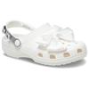 Crocs Bow Round Toe Thick Sole Comfortable Lightweight Clogs Women Clogs White 209913-100