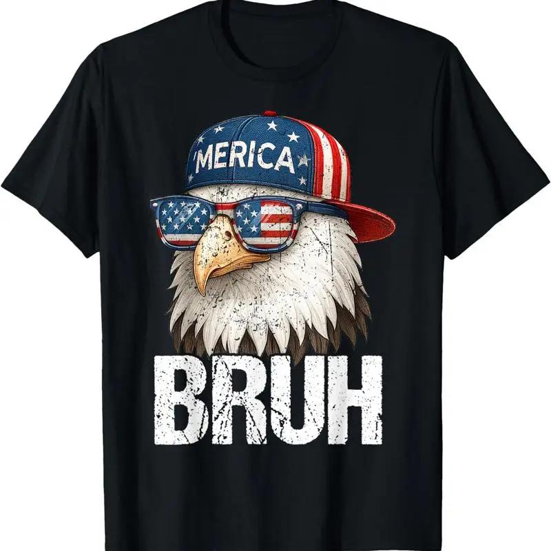 Bruh Fourth 4th Of July Eagle American Patriotic T Shirt All S 4XL Unisex