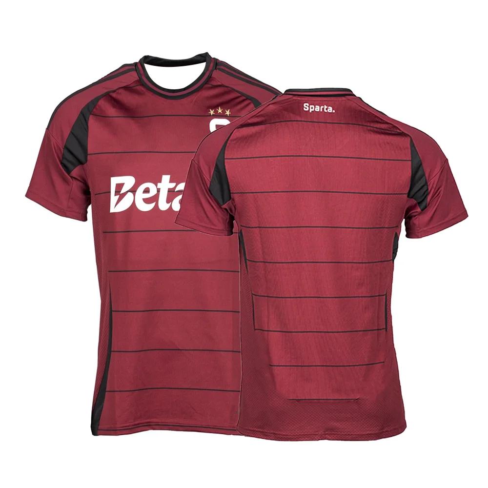 25_26 Repubblica Ceca Maglie da Allenamento Calcio Maglie Sportive Maglie Imperdibili Per i Tifosi Praga Sparta Maglie Sportive Stampate in 3D