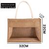 Retro Patchwork Hessian Sacks: Burlap Bags with Custom Logo Print, Jute DIY Linen Handbags, Cotton Linen Bags