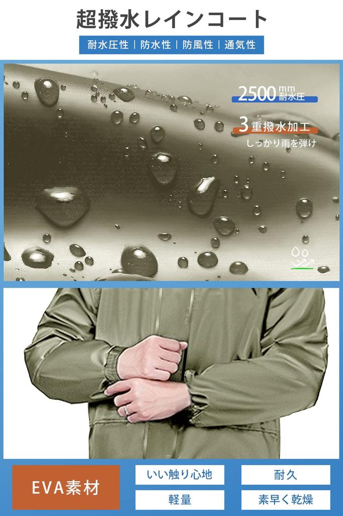 Jerise Raincoat with Clear Rain Large Backpack Super Rainwear for Motorcycles and Long Rain Waterproof and and Raincoat for Rainy Heavy and More