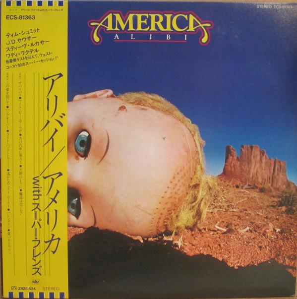 

LP Record AMERICA - Alibi ECS81363 CAPITOL 1980 Japan Obi Rock Used