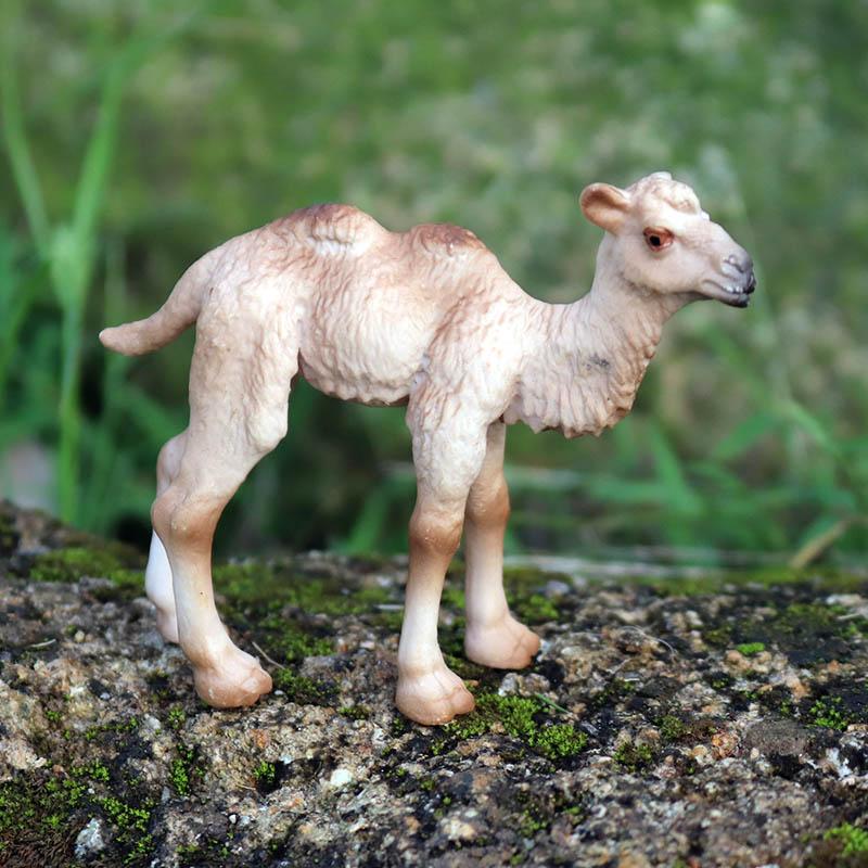 Oenux Wild Desert Camel Simulation Animal Kameel Camel Cactus Model Action Figures Solid PVC Figurines Educational Kids Toy Gift