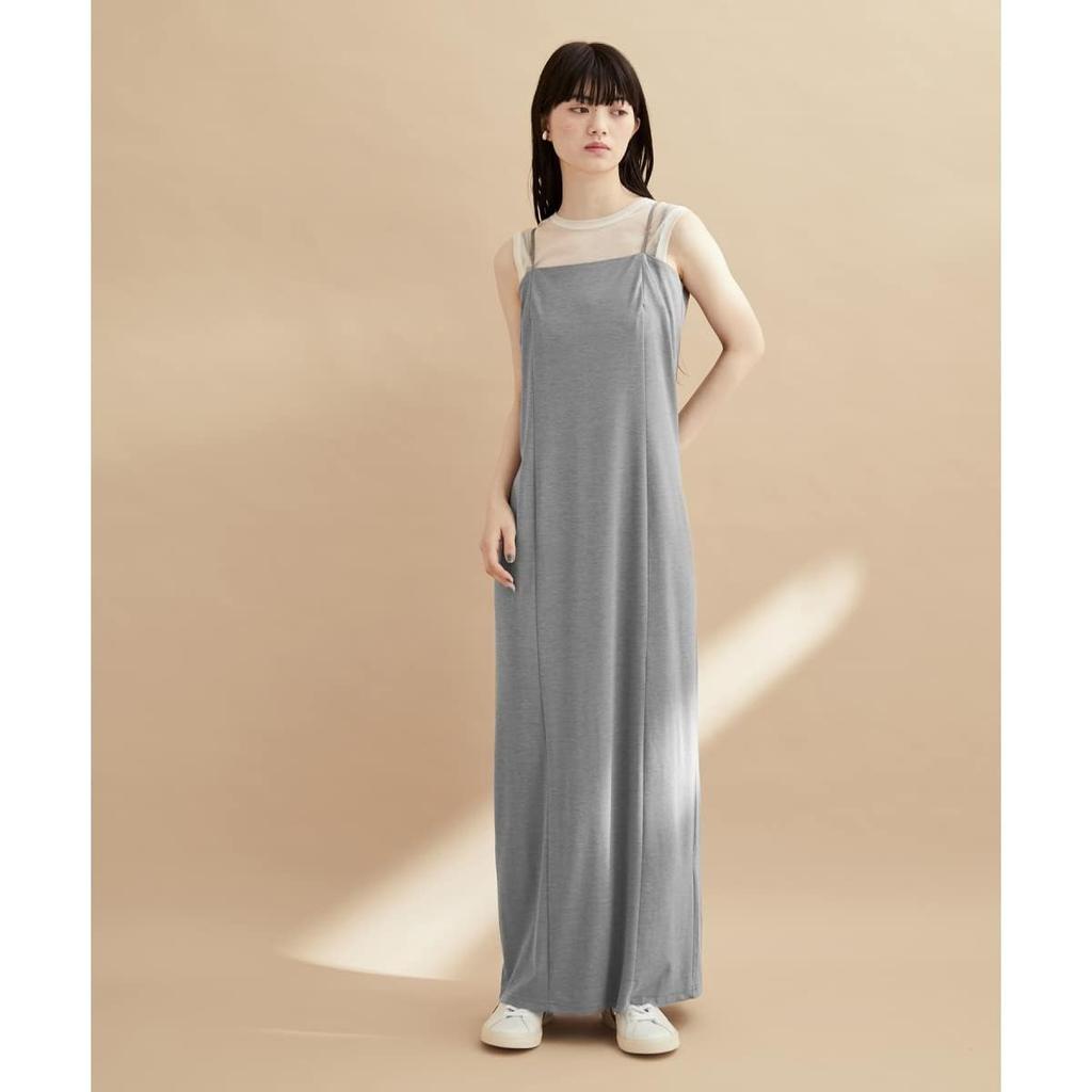 Adam et Rope Femme Jersey Camisole Dress GAE02350 Gray Women's (07)