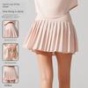 Export Pleated Sports Skirt High Waist Lining Pocket Fashion Tape Badminton Skirt Build Yoga Running Tennis Skirt
