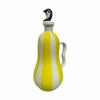 Striped Pattern Ceramic Oil Bottle Ergonomic Grip with Handle Olive Oil Dispenser Underglaze Embossed Household