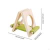 Wood Hamster Bed Cage Accessories Hideout Hideaway Landscape Ornament Habitat Decor Fun for Gerbils