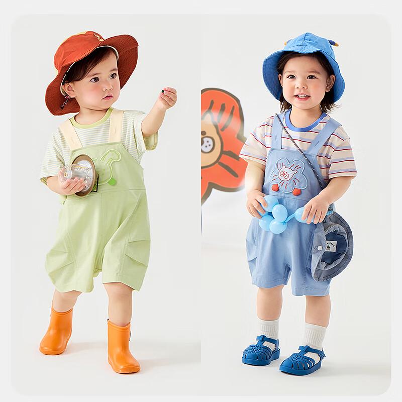 Kids' Summer Suspender Pants Set