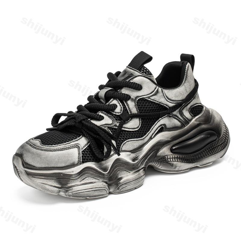 Fashion Men's Mesh Breathable Casual Shoes 2025 Summer New Fashion Trend Thick Soled Sports Shoes Comfortable Versatile Chunky sneakers