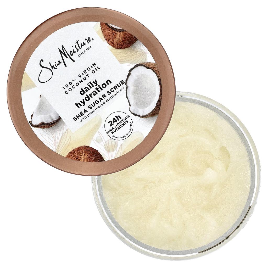 SheaMoisture Daily Hydration Shea Sugar Scrub, 100% Virgin Coconut Oil, 340g (12oz)