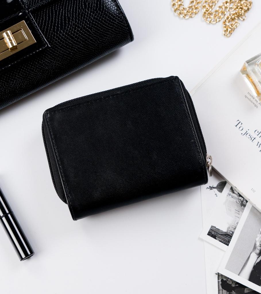 Leather Wallet 1509-GOAN-5313 Black