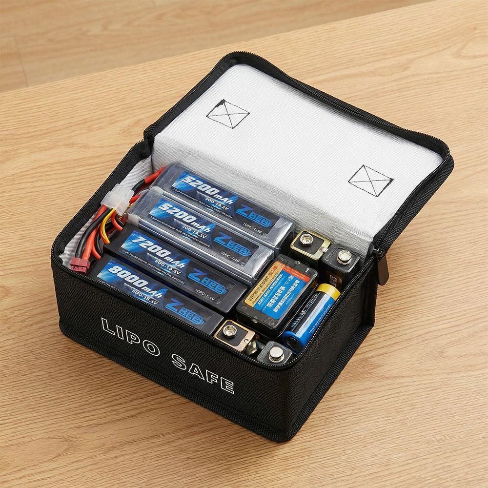 Large Capacity Lipo Safety Bag Portable Explosion-Proof Battery Safe Guard Pouch Top Handle Waterproof Battery Fireproof Handbag