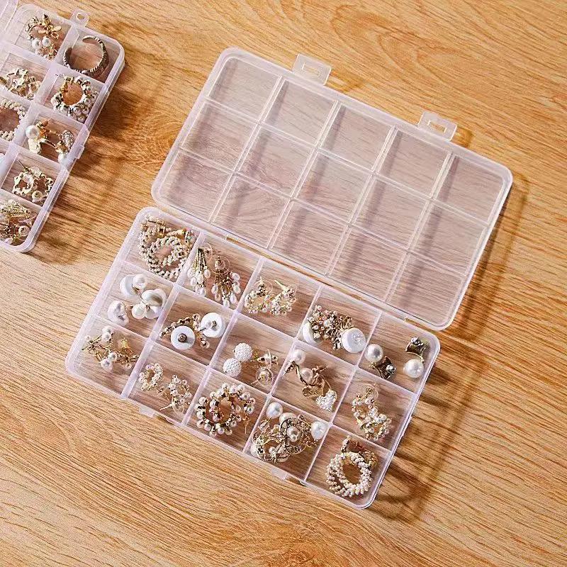 

Прозрачный пластиковый органайзер для хранения ювелирных изделий, 28 отделений, регулируемый контейнер, коробки для хранения, органайзер для бусин, колец, серег