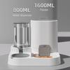 2-in-1 Automatic Cat Feeder And Water Dispenser Large Capacity Pet Food Feeder And Water Bowl for Small Medium Dogs Cats