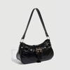 Retro High-End Bag Women'S Fashion Rivet Underarm Bag Niche Design Versatile Commuter Shoulder Bag