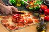 SZKLANA DESKA DO KROJENIA 52x30 PIZZA