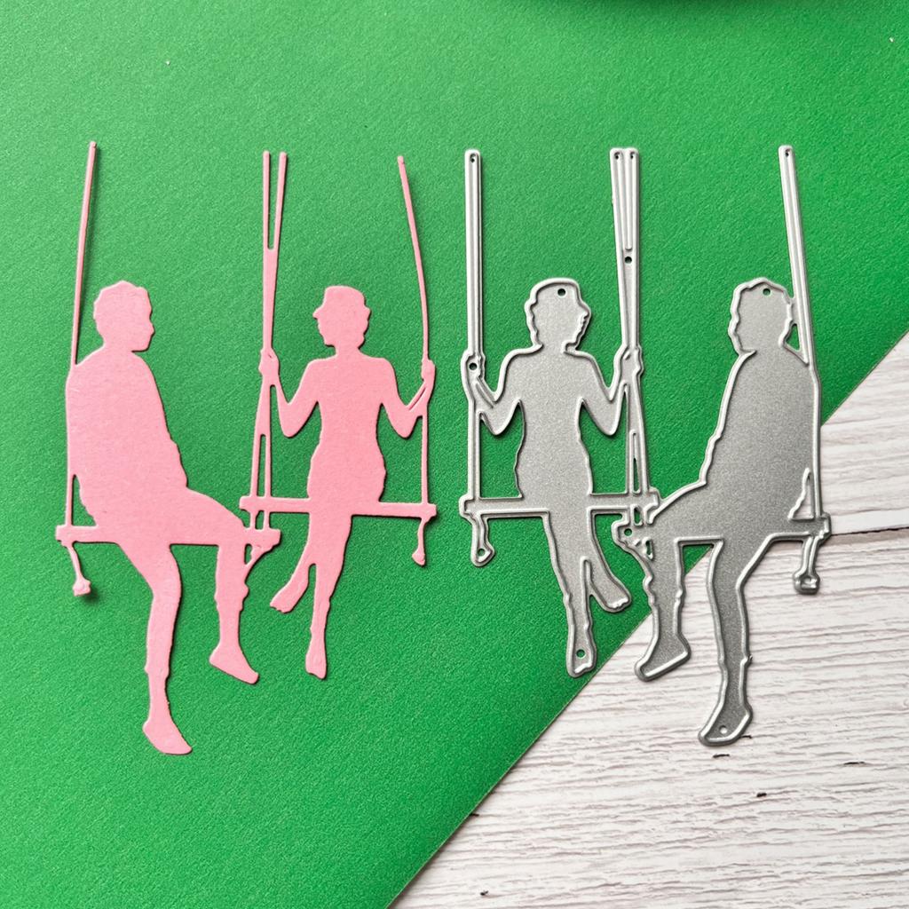 Chatting Couple Metal Cutting Dies Scrapbooking Stencil Die Cuts Card Embossing DIY Photo Album Template Mold Decoration