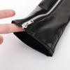 Elastic Patent Leather Black Gloves Shiny Women Gloves Fashion Zipper Long Gloves  Women