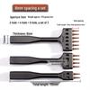 Black Round Hole Punch Set for DIY Leather Craft - 2, 4, 6 Holes