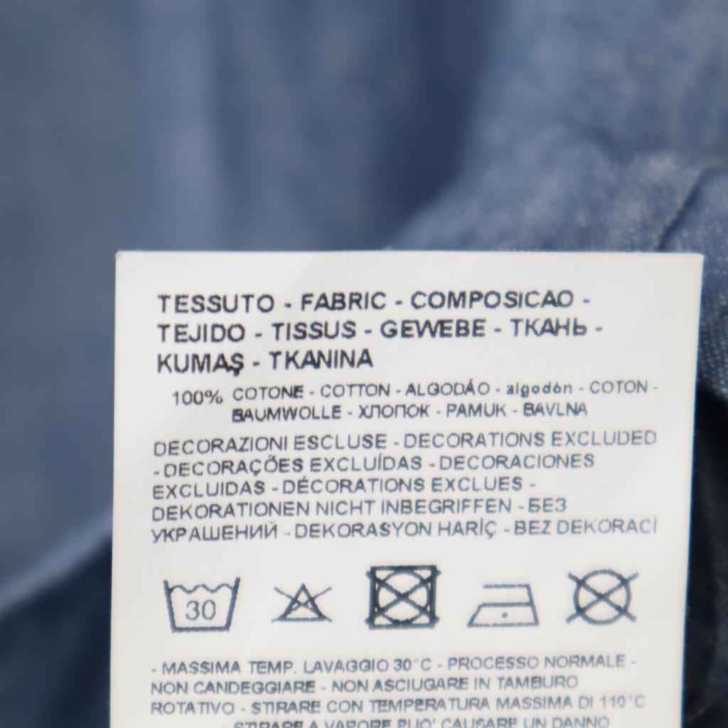 Armani Exchange Long Sleeve Chambray Shirt XS Blue Navy Blue Men's Used
