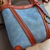 Portable Denim Tote Bag Women's Shoulder Underarm Bucket Bag