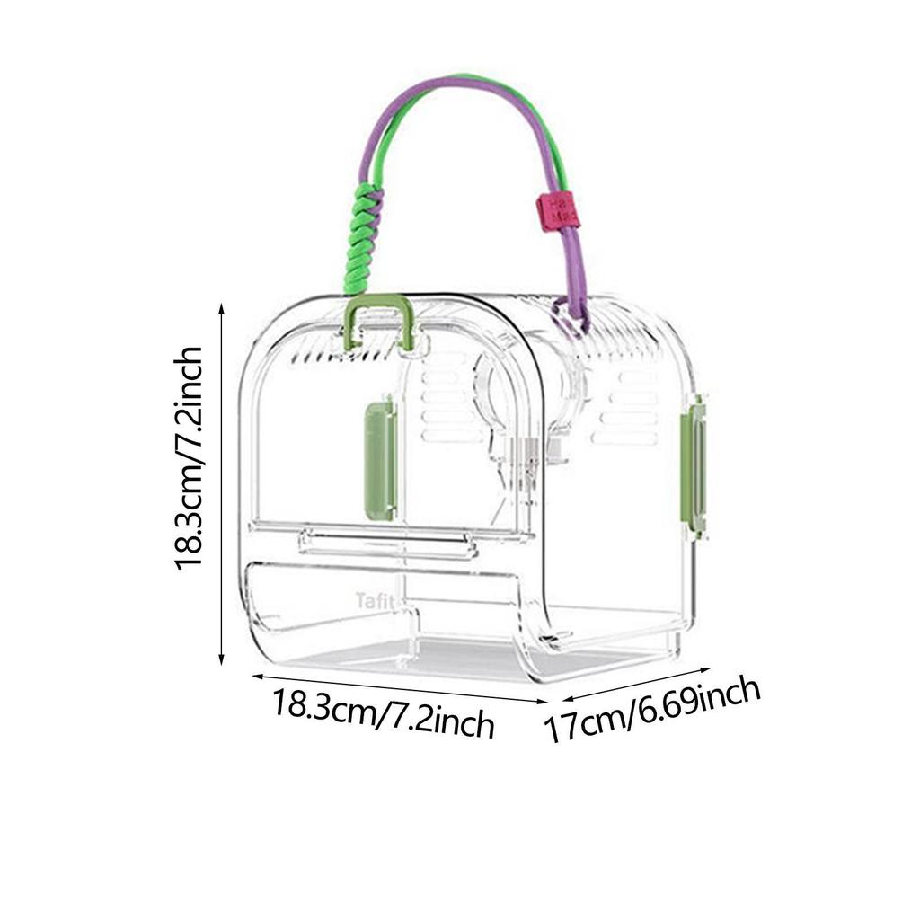 Small Animal Carrier Cage Portable Hamster Carrier Cage Carry Case for Gerbils Small Pet Hedgehog Dwarf Hamster