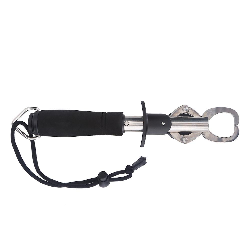 Durable 15 Kg Weighing Scale Fishing Grip Gripper Fish Lip Grabber with Tape Measure