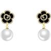 Retro Light Luxury Korean-Style Pearl Tassel Earrings for Women