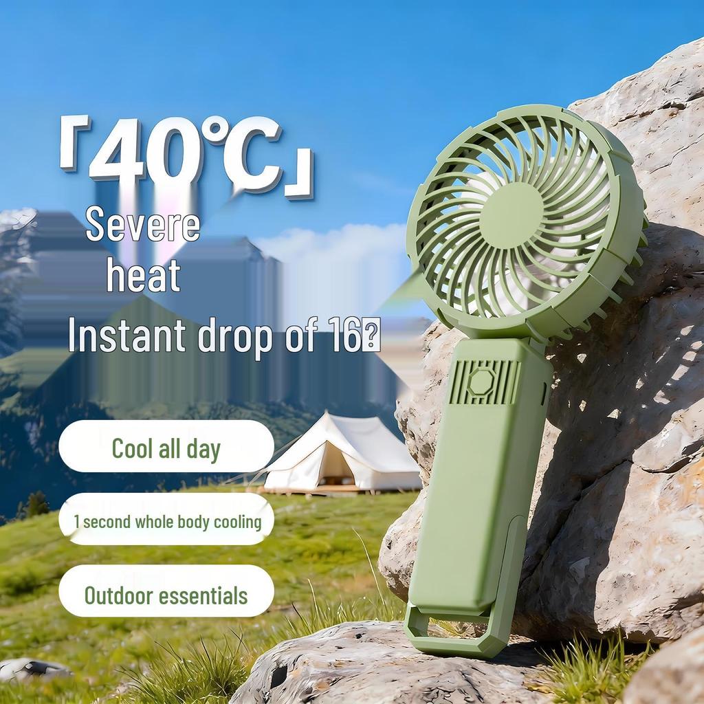 USB Rechargeable Handheld Mini Fan for Outdoors/Desktop with Custom Logo Printing