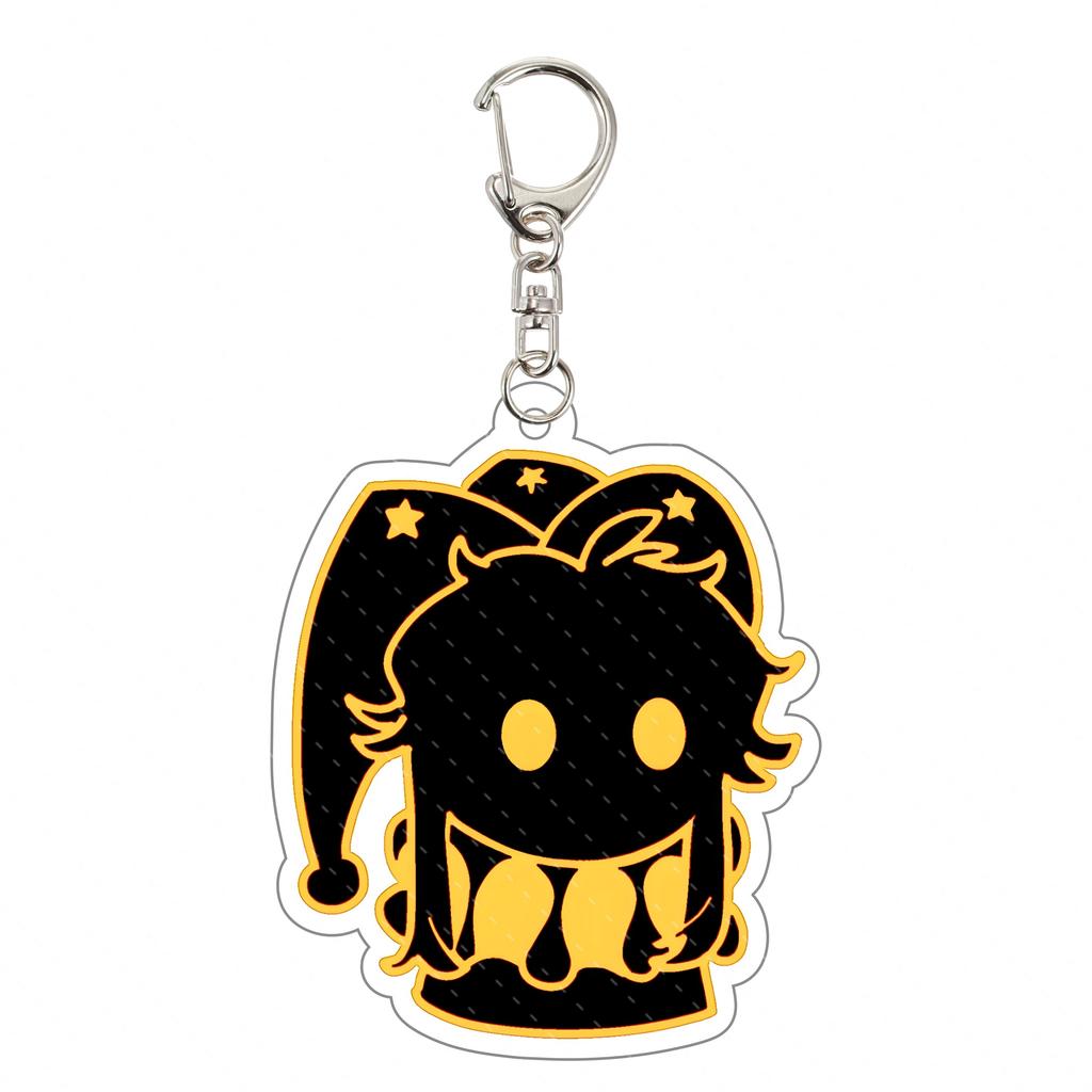 The Freak Circus Otome Game Acrylic Keychain 5.5cm Pierrot Harlequin Double-sided HD Print Collectible Desk Decor Fan Gift