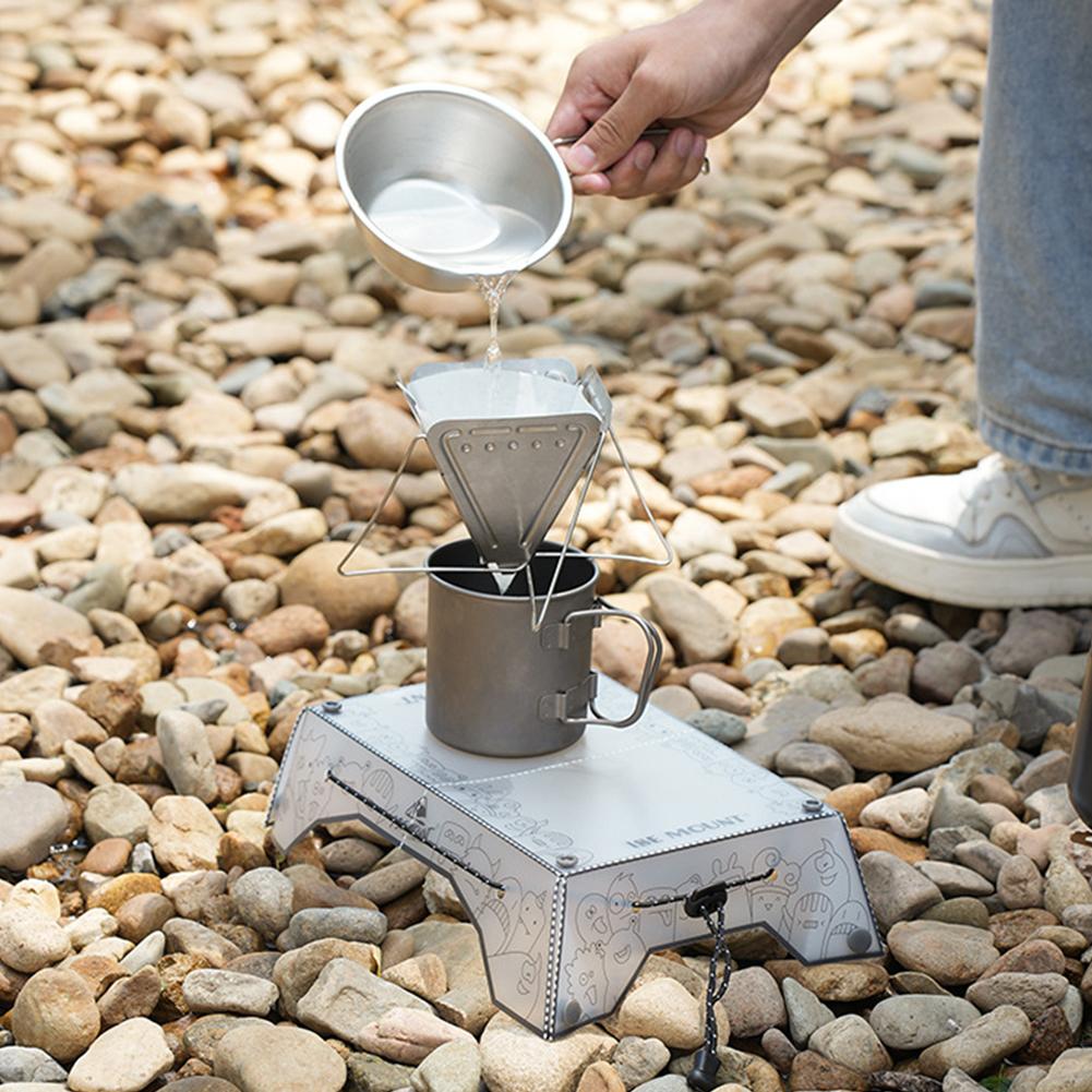 Folding Camping Table Ultralight Outdoor Fishing Furniture Portable Mini Dining Table Multifunctional for Camping Hiking