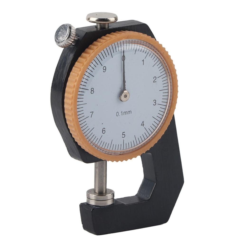 0~10mm Tykkelsesmåler Flatt Hode Tykkelsestester Tykkelsesmåling Ur 0.1mm