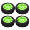 4PCS 75mm RC Car Tire U Type Rubber RC Vehicle Wheel Remote Control Car Tire for   144001 1Celsius14 RC Car