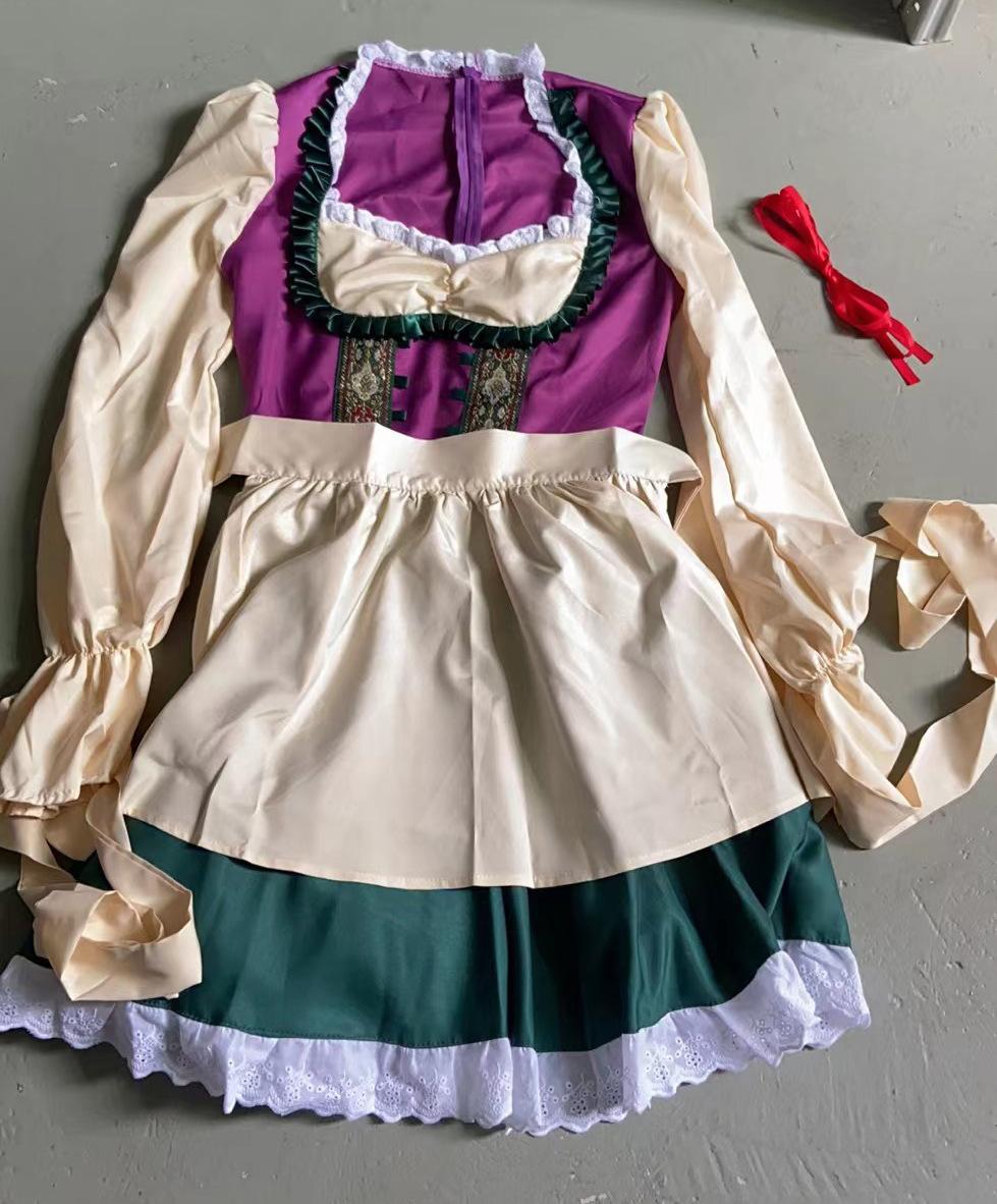 

Germany Munich Oktoberfest Costume Long Sleeve Beer Costume Dress Stage Costume Festival Party Performance Costume XL