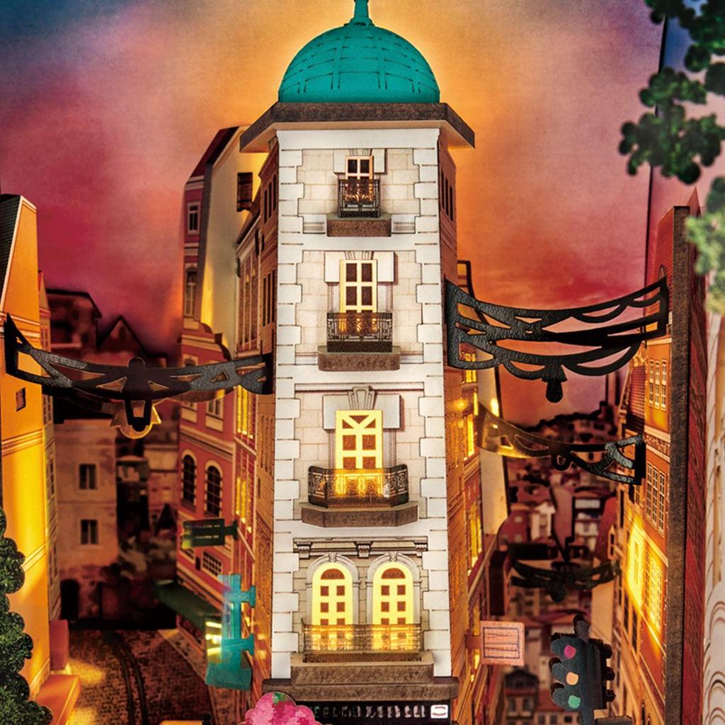 ROBOTIME Rolife 3D puzzle Street Scene DIY Book Nook TGB13