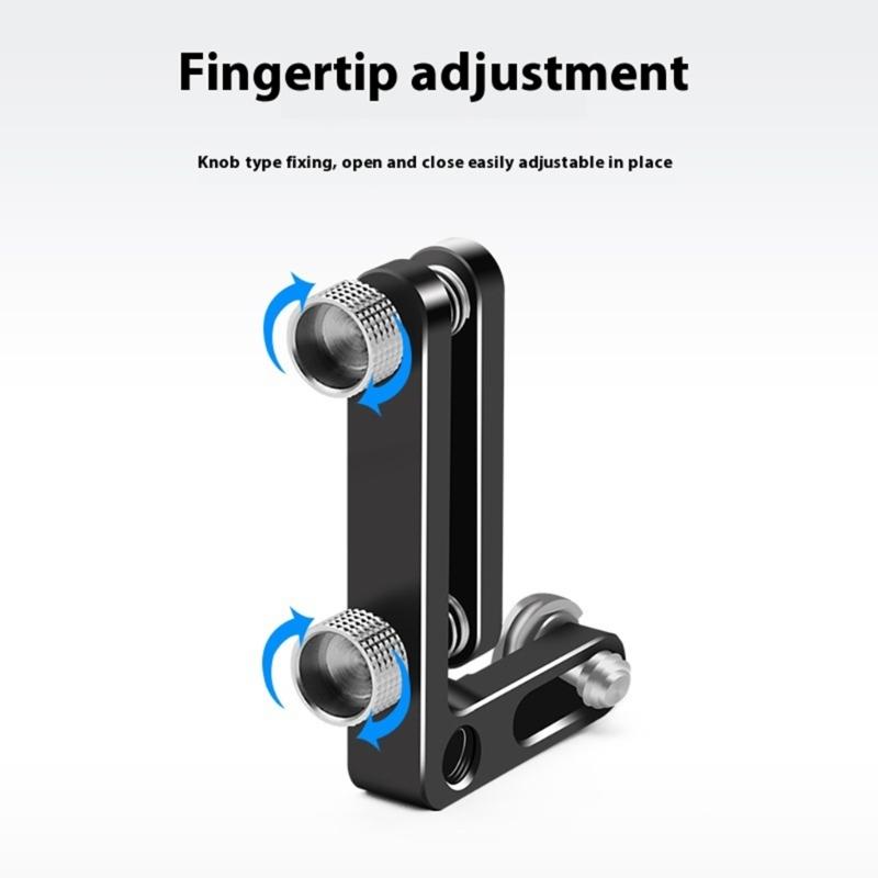 Universal Aluminum Alloy 4-8mm Wire Cable Clamp for DSLR Camera Rigs Secures Loose Connection 1/4 Screw Port