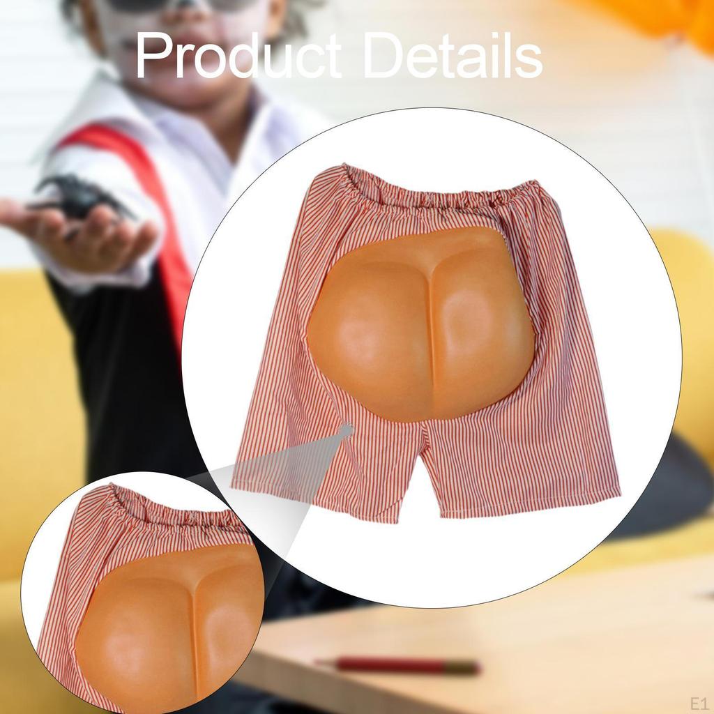 Butt bottoms Pants Humorous Mens Funny Fake Shorts for Celebrations Party