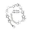 Star Chain Y2k Cool Girl Alloy Material Hollow Five-pointed Star Stacked Bracelet Couple Ins Niche Pentagram Bracelet