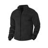 Men's Casual Loose Fleece Stand-up Collar Coat, Zipper Fleece Warm Coat