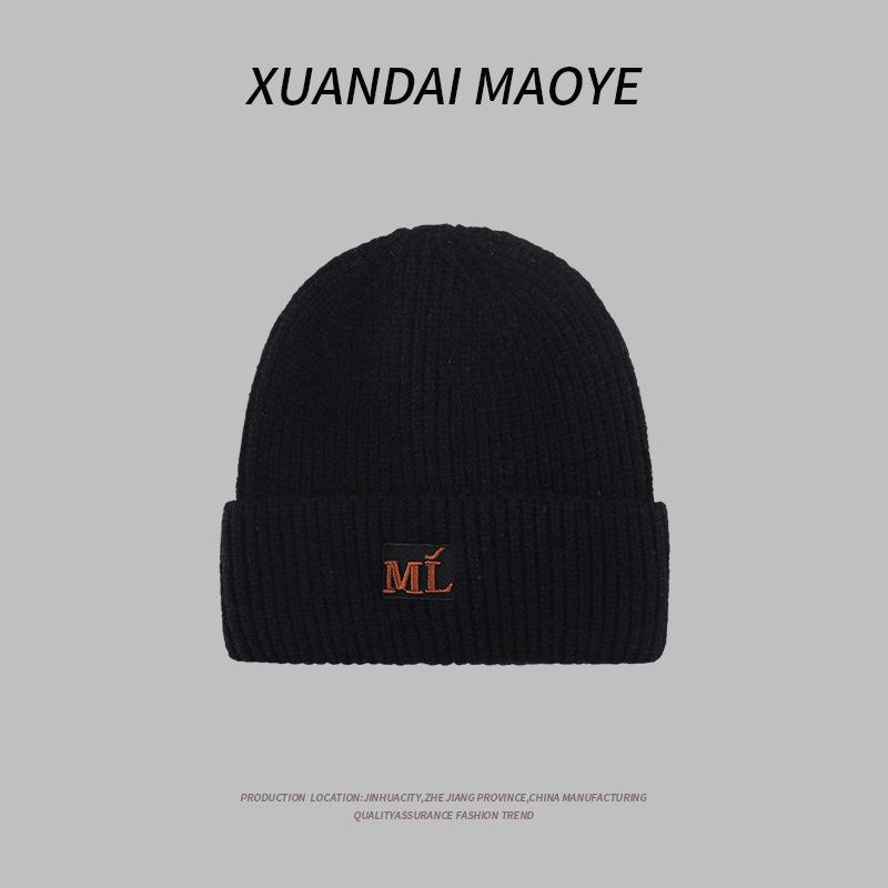 Autumn and Winter Wool Hat for Women Plush New Korean Knitted Hat Versatile Warm Ear Protection and Thickened Fashion