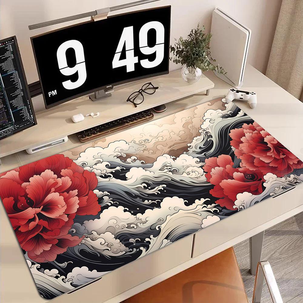 Anime gaming Mouse Pad Colorful Clouds computer Desk Mat 90x40cm Gaming Keybaord pad office rug carpet table Sky Mousepadss