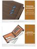 Men's Horizontal PU Leather Wallet - Korean Style Card Holder In-Stock