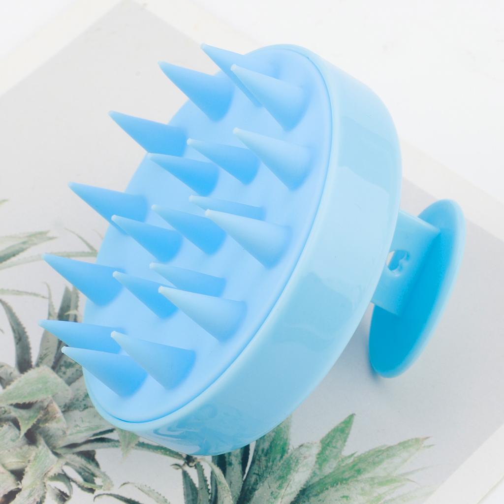 Silicone Shampoo Scalp Hair Massager Head Body Scalp Massage Brush Scalp Massage Brush Comb Magic Handle Brush Spa Massage Brush