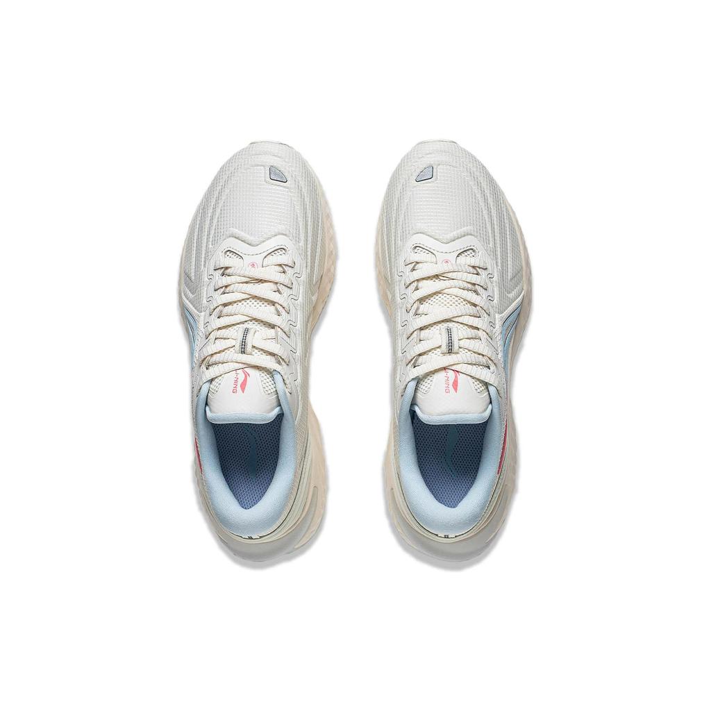 Li Ning Cloud Shield Dämpfung Reflektierend Rückprall Niedriger Schaft Laufschuhe Damen Ecru ARST058-3