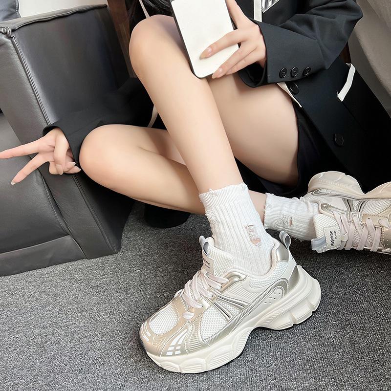 Augustine Casual Dad Shoes Women's 2025 Autumn New Ins Trendy with Little White Shoes Platform and Lightweight Sports Shoes