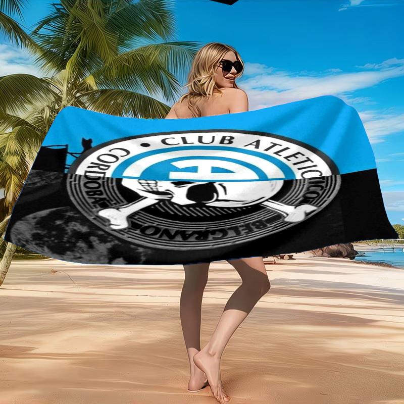 Atletico Belgrano Crest Beach Towel, Quick-drying, Easy to Care for, Suitable for Both Fitness and Beach Vacations,Sports Essential