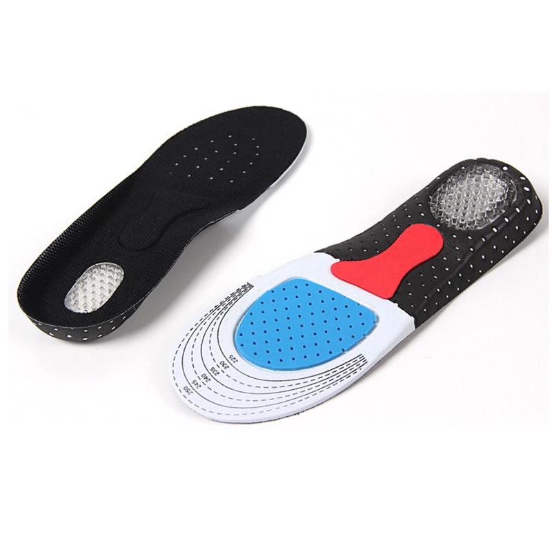 1Pair Silicone Insoles for Shoes Insole arch support Unisex Thickening Shock Absorption Sport Shoes Pads Comfortable Soft Insole